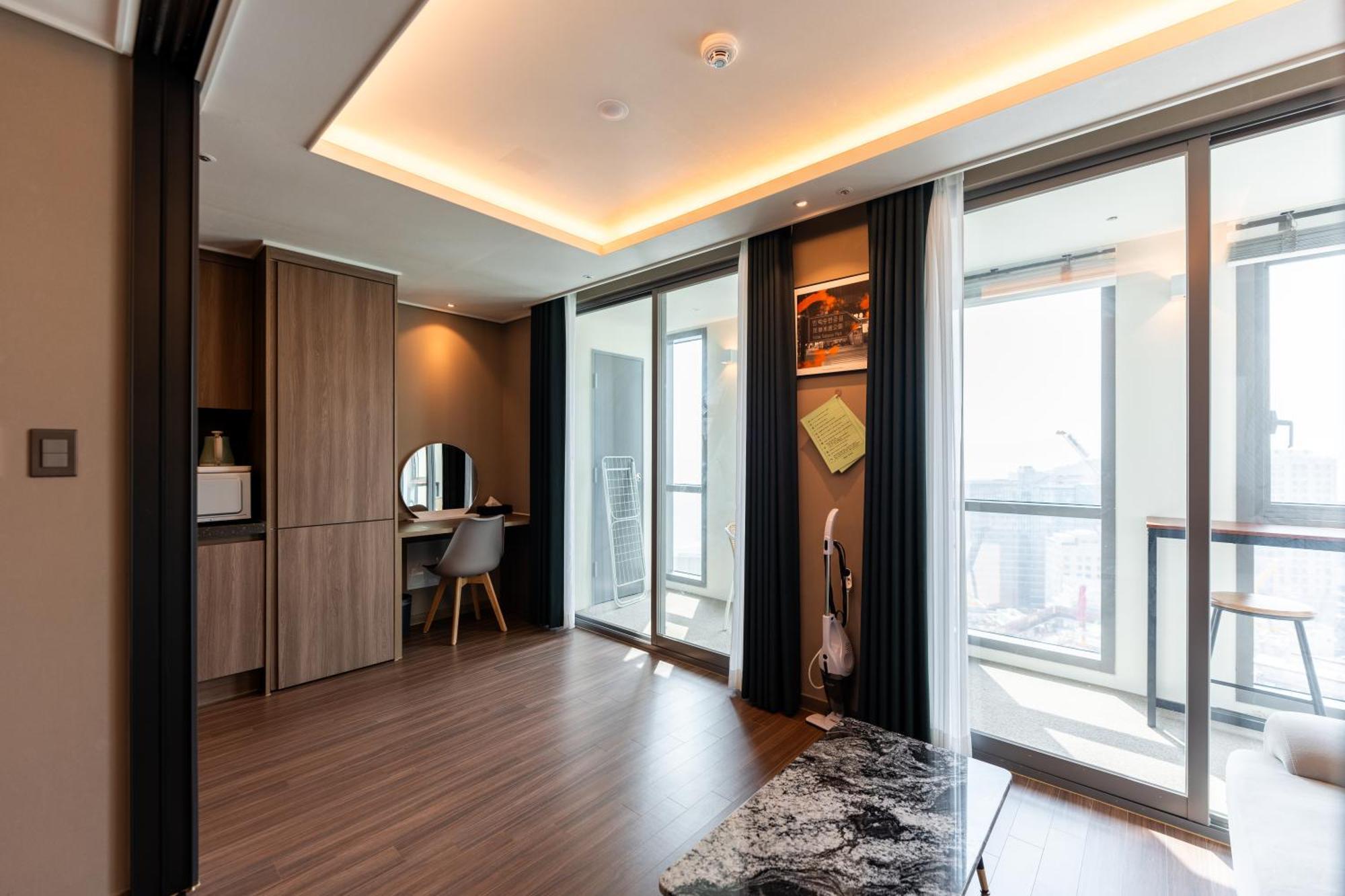 Hera Haeundae Beach Premium Ocean View # Sea View Busan Buitenkant foto