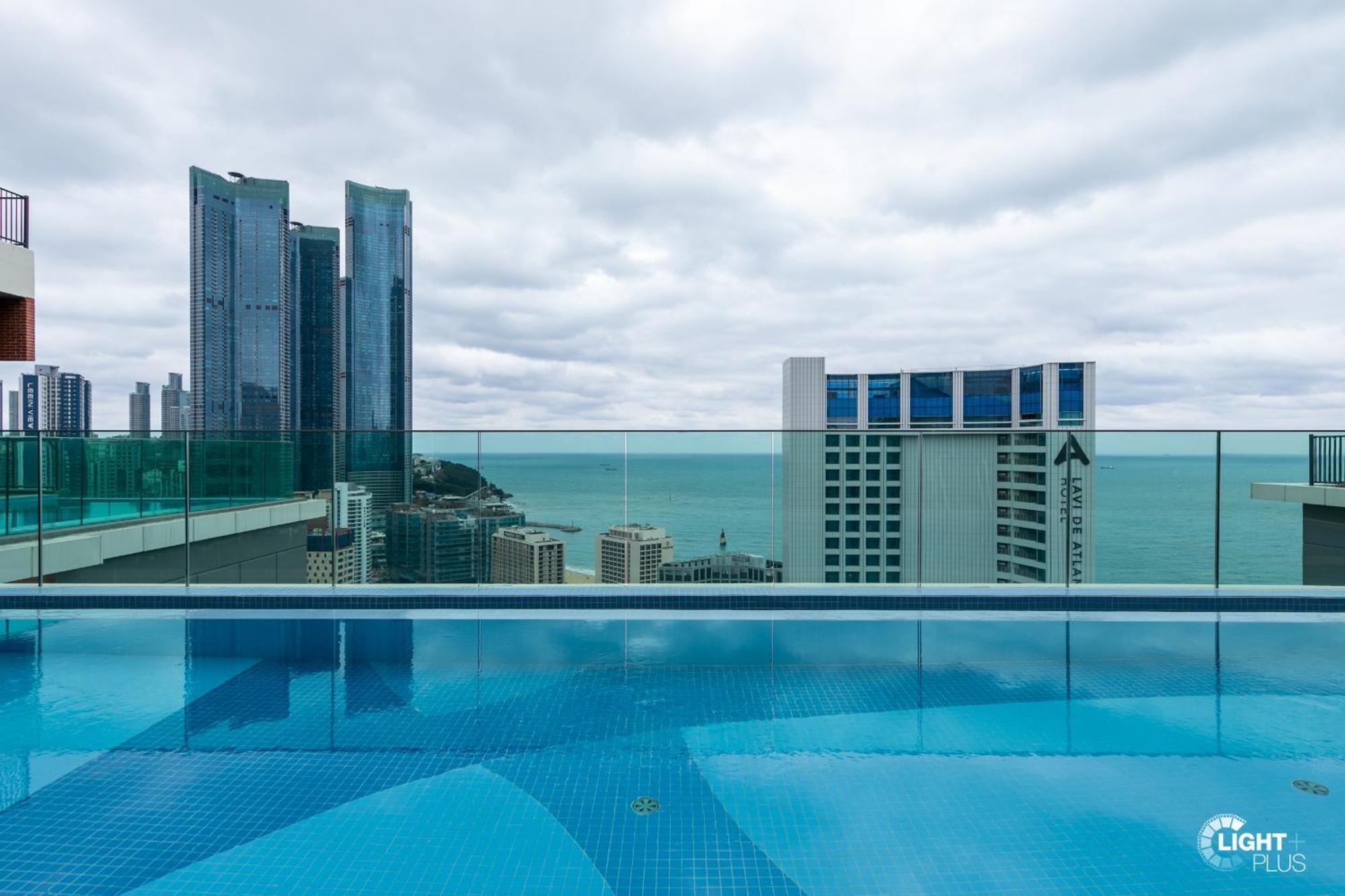Hera Haeundae Beach Premium Ocean View # Sea View Busan Buitenkant foto