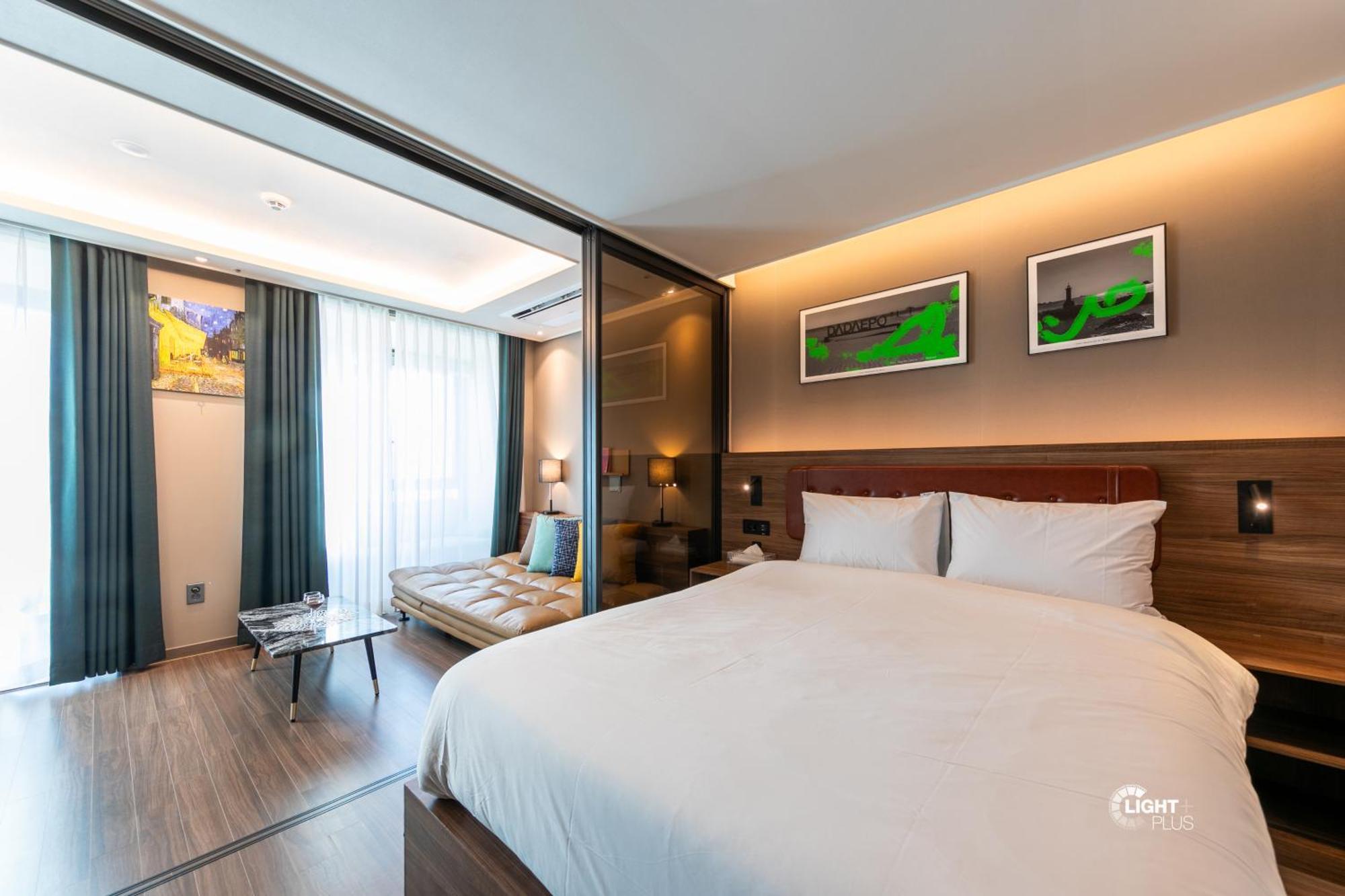 Hera Haeundae Beach Premium Ocean View # Sea View Busan Buitenkant foto