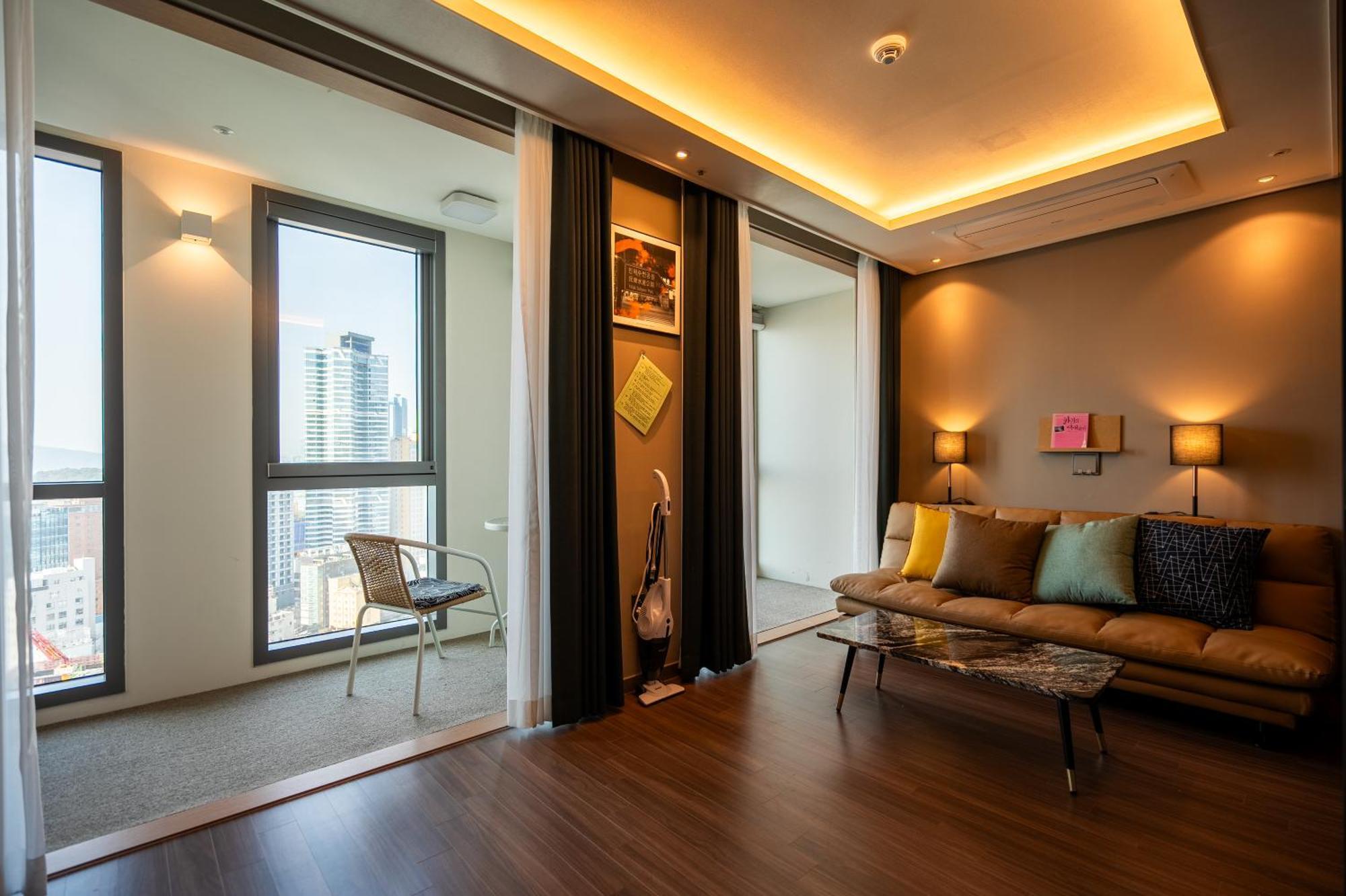 Hera Haeundae Beach Premium Ocean View # Sea View Busan Buitenkant foto