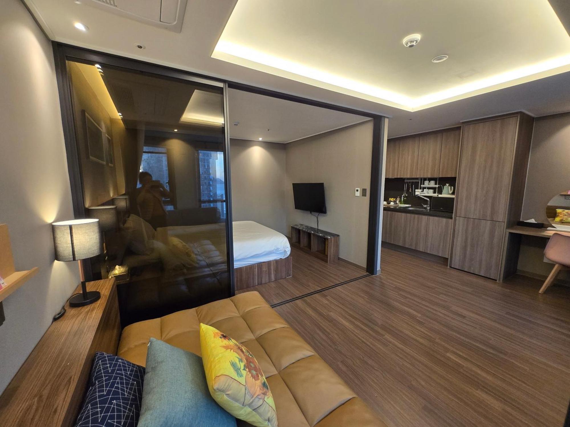 Hera Haeundae Beach Premium Ocean View # Sea View Busan Buitenkant foto